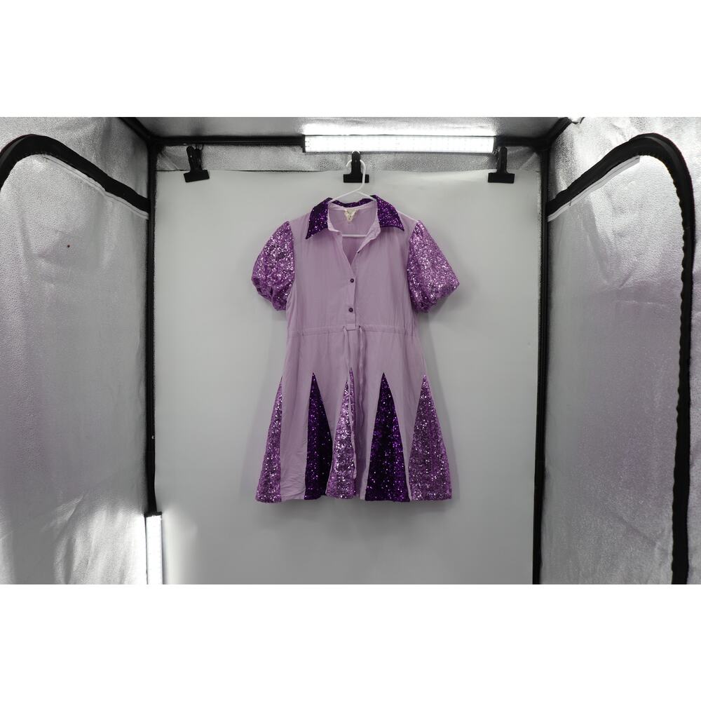 Fantastic Fawn Lavender and Purple Sequin Midi Dress